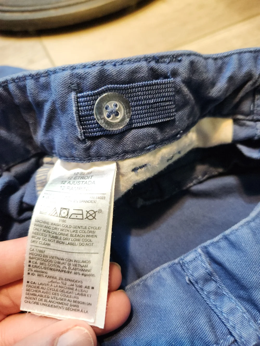 Classic Blue Boy's Chino Shorts